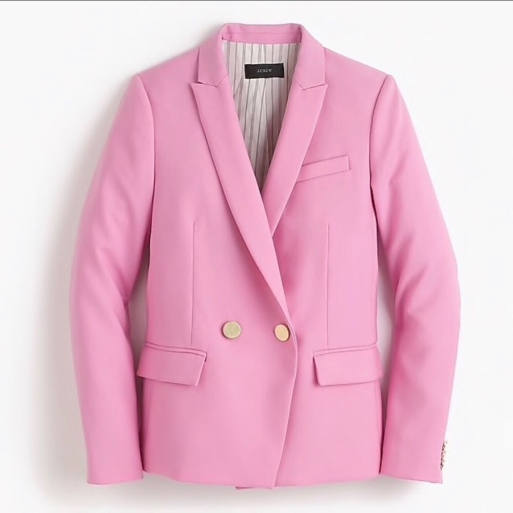 J.Crew Dover Blazer Italian Wool Deep Pink 12T NWT